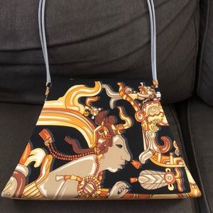RARE NWOT PINEDA COVALIN SILK MEXICO PURSE CABLE